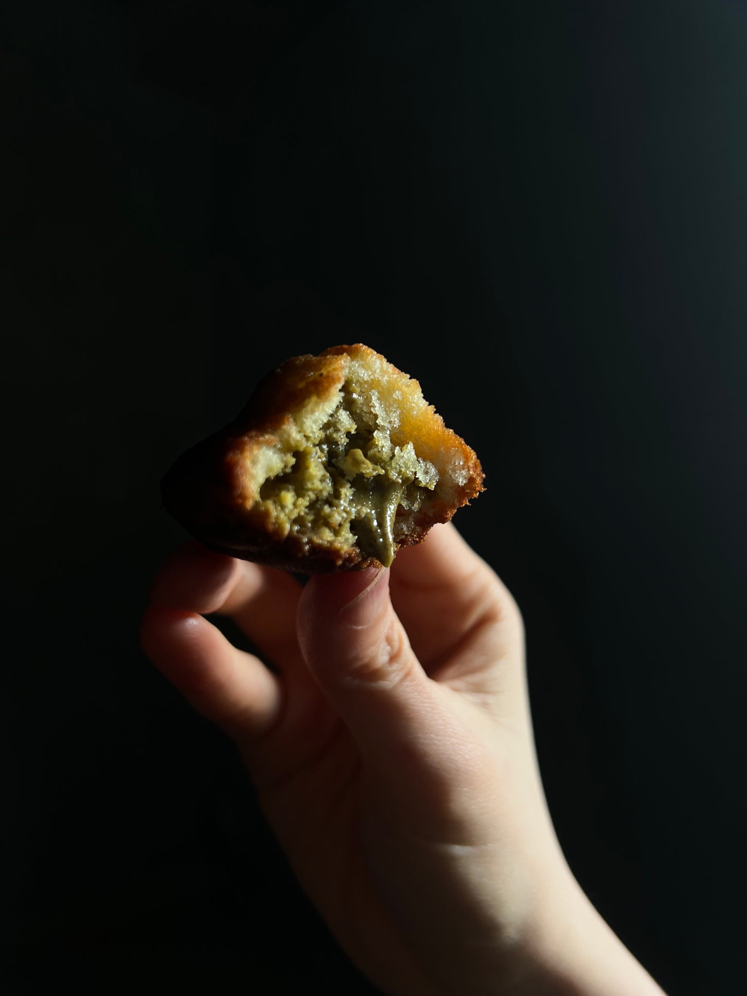 Brown Butter Espresso & Pistachio Praliné Madeleines