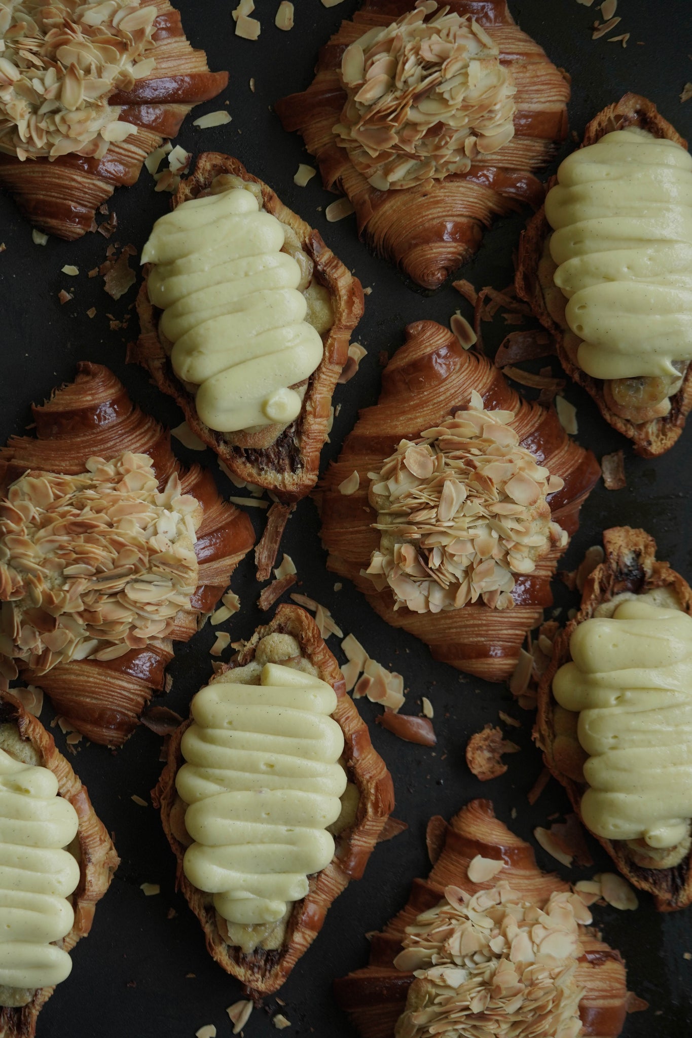 Banana Almond Twice-Baked Croissant