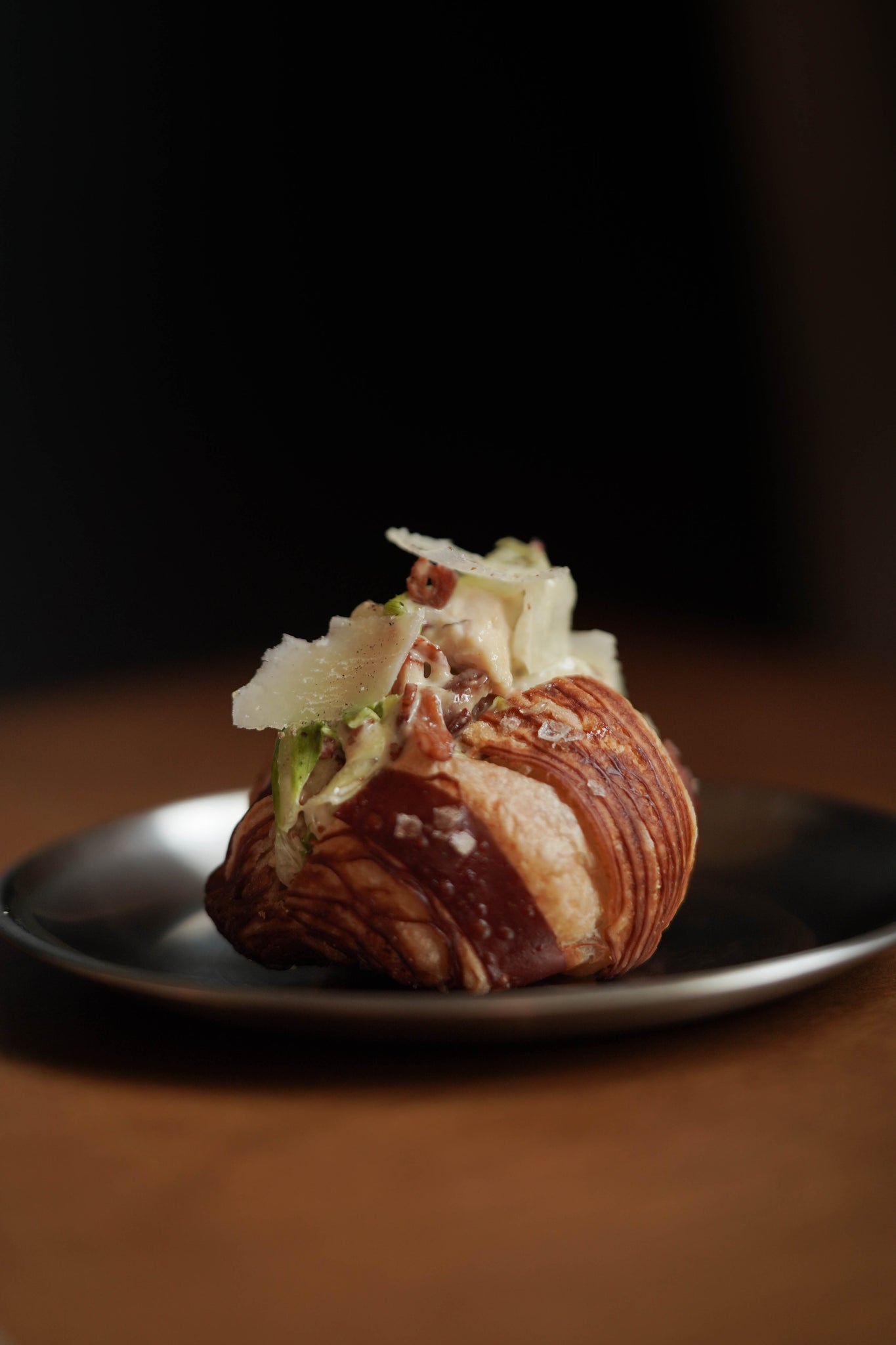 Chicken Caesar Pretzel Croissant